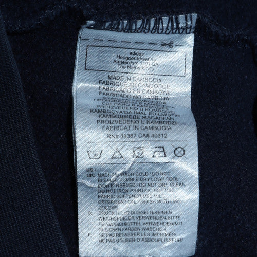 Adidas Men's Blue Pullover Hoodie Medium Graphic Sportswear