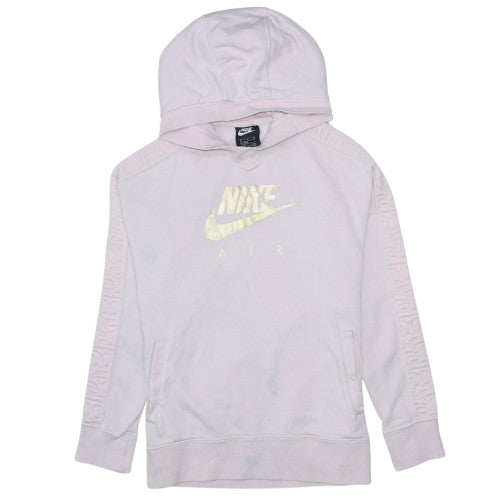 Nike Girls Pink Hoodie XL Logo Pullover Long Sleeve Casual Sweatshirt