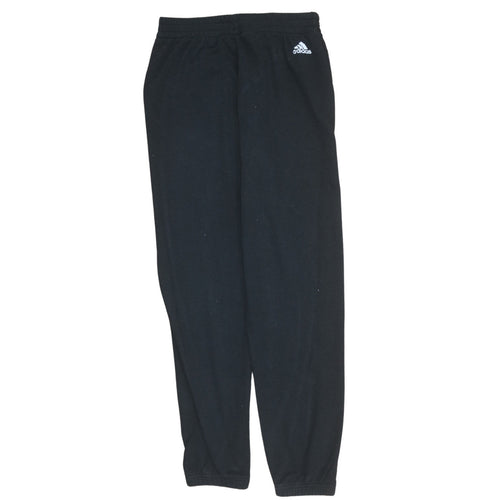 Adidas Boys Black Jogger Sweatpants 13-14 Years Regular Fit Fleece
