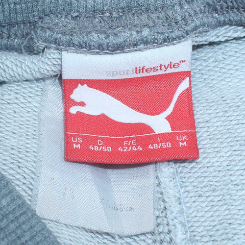 Puma Men's Grey Jogger Trousers Size M Lightweight Activewear