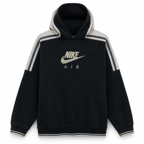 Nike Boys Black XL Pullover Fleece Hoodie with Logo Detail