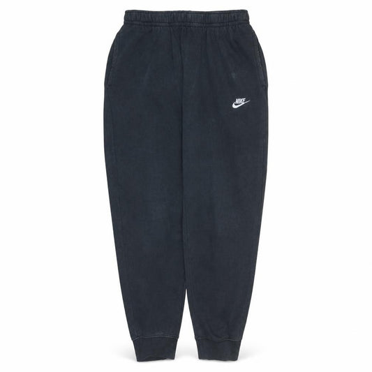 Front view of Nike Men's Black Fleece Jogger Sweatpants Medium Elastic Waist