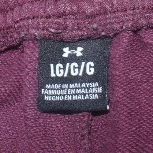 Under Armour Women Brown Jogger Trousers L Fleece Sweatpants