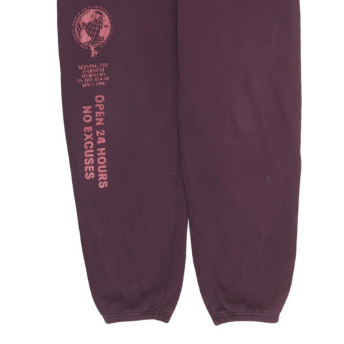 Under Armour Women Brown Jogger Trousers L Fleece Sweatpants