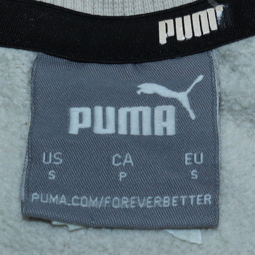 Puma Men's Beige Small Crew Neck Pullover Fleece Sweatshirt