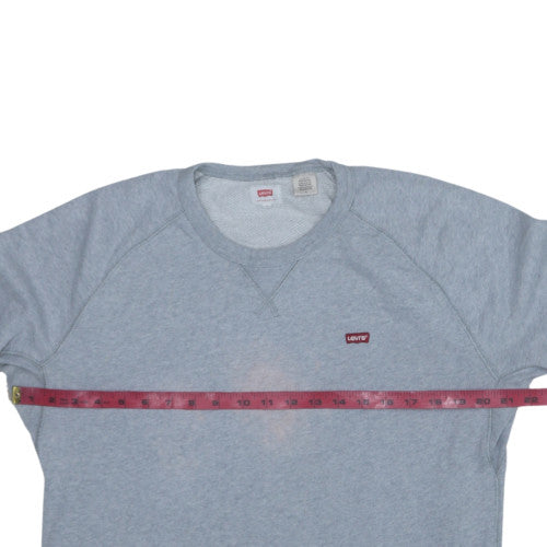 Levi's Men's Grey Crew Neck Pullover Sweatshirt M Regular Fit