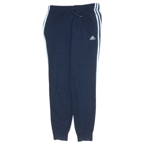 Adidas Womens Blue Jogger Track Pants S Regular Fit Fleece Trousers