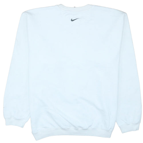 Nike Men's White XL Crew Neck Fleece Sweatshirt Pullover