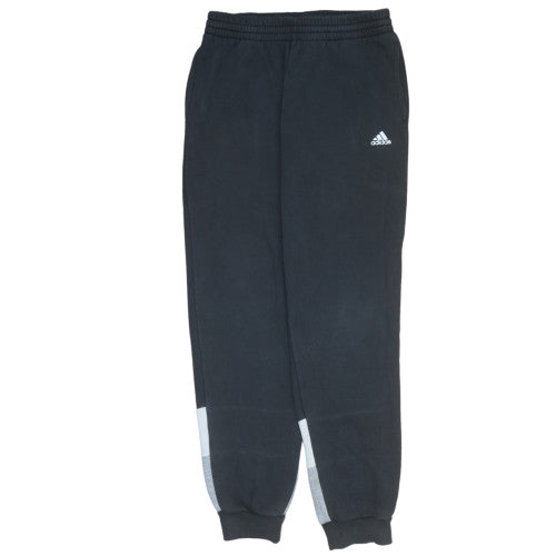 Adidas Boys Black 13-14 Years Jogger Sweatpants with Elastic Waist