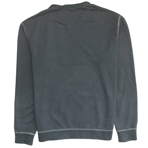 Armani Jeans Men's Grey XL Regular Fit Long Sleeve Cotton Top