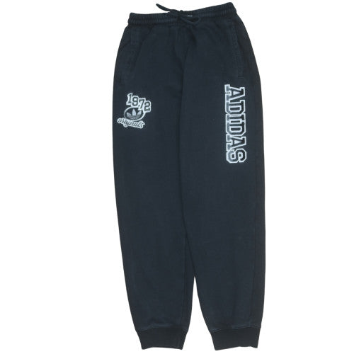 Adidas Mens Black Jogger Sweatpants Size S Fleece Tapered Activewear