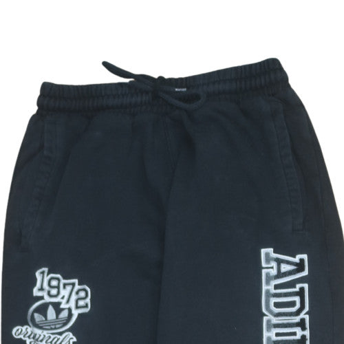 Adidas Mens Black Jogger Sweatpants Size S Fleece Tapered Activewear