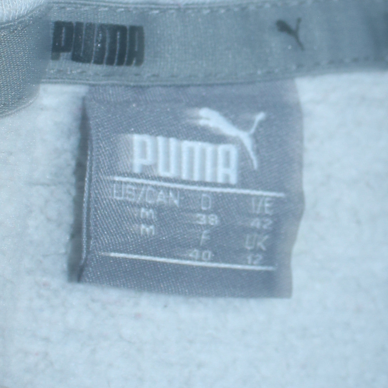 Puma Womens Grey Size 12 Pullover Hoodie Sweatshirt