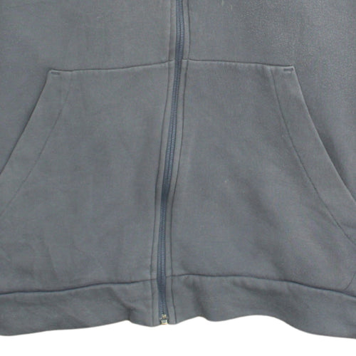 Adidas Mens Grey Full Zip Fleece Hoodie Size L