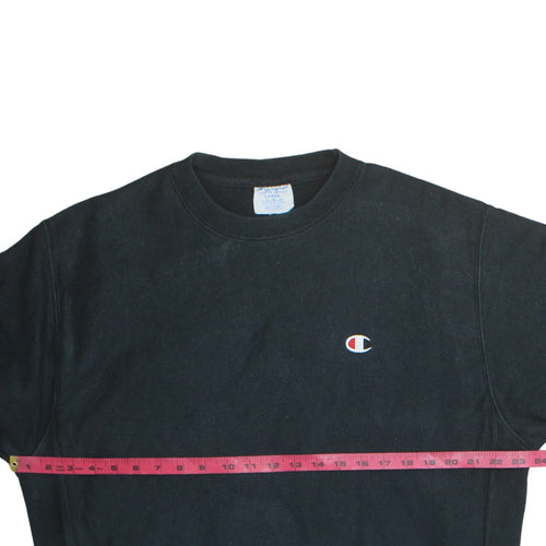 Champion Men's Black Large Pullover Sweatshirt Crew Neck Fleece