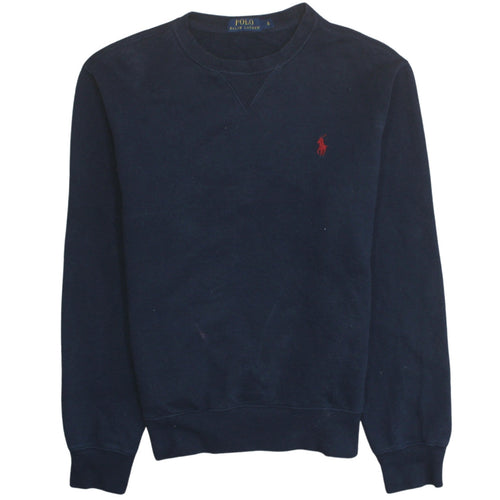 Ralph Lauren Men Blue Crew Neck Pullover Sweatshirt Size S