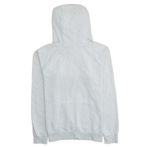 Nike Men's White Pullover Hoodie M Sports Logo Fleece Regular Fit