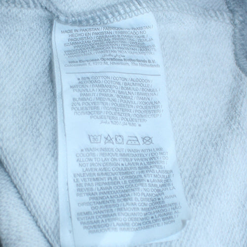 Nike Men's White Pullover Hoodie M Sports Logo Fleece Regular Fit