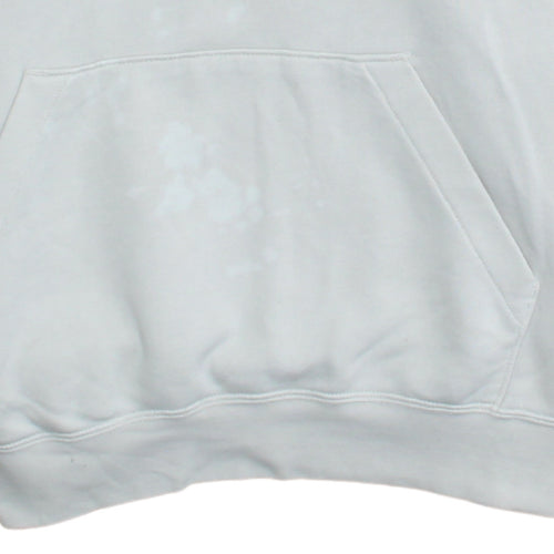 Nike Men's White Pullover Hoodie M Sports Logo Fleece Regular Fit