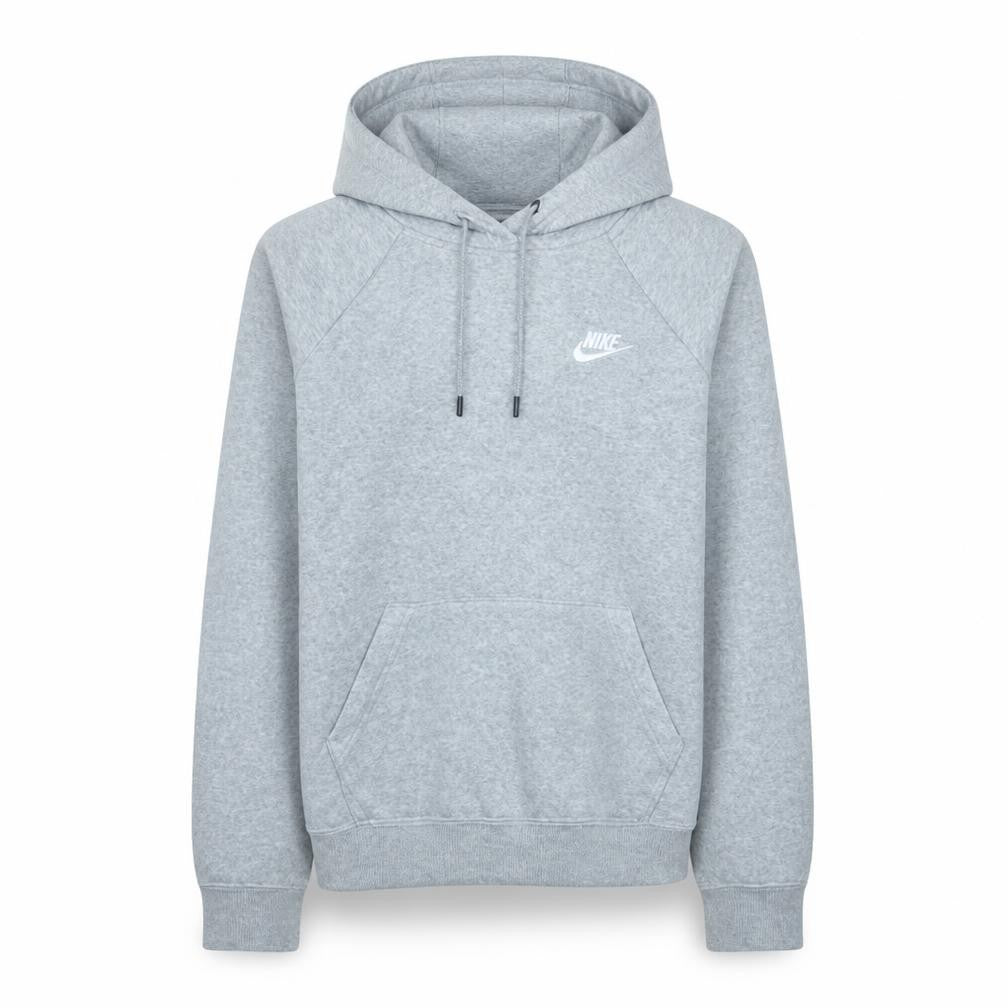 Front view of Nike Men's Grey Pullover Hoodie XS Regular Fit Fleece
