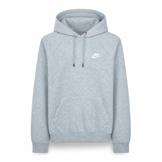 Front view of Nike Men's Grey Pullover Hoodie XS Regular Fit Fleece