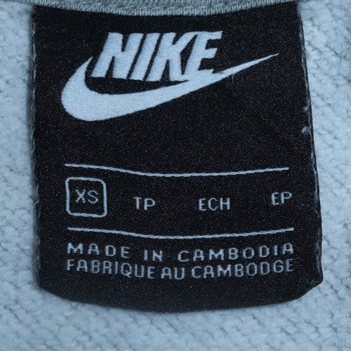 Nike Men's Grey Pullover Hoodie XS Regular Fit Fleece