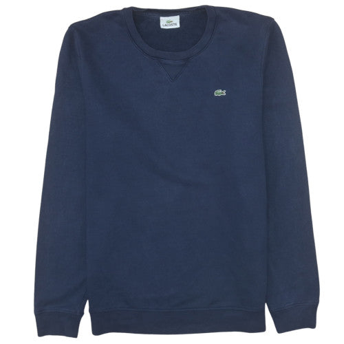 Lacoste Men's Blue Crew Neck Pullover Sweatshirt Size L