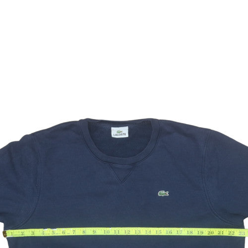 Lacoste Men's Blue Crew Neck Pullover Sweatshirt Size L