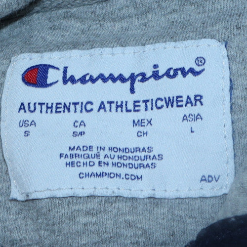 Champion Men's Blue Pullover Hoodie Size S Fleece Regular Fit