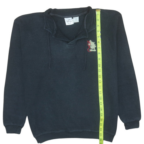 Disney Store Men's Navy Cotton Pullover Sweatshirt Size S Mickey NYC