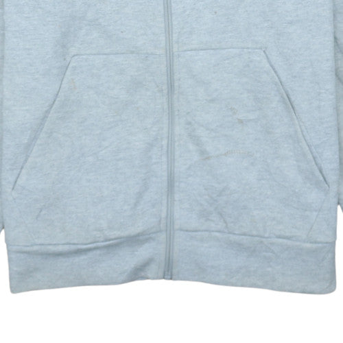 Adidas Men’s Grey Full Zip Hoodie Size L Regular Fit Sportswear