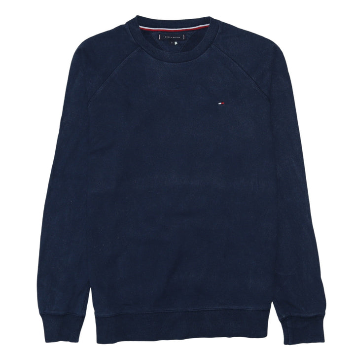Tommy Hilfiger Men's Blue Cotton Crew Neck Sweatshirt Size M