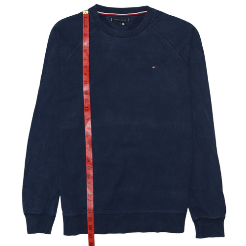 Tommy Hilfiger Men's Blue Cotton Crew Neck Sweatshirt Size M