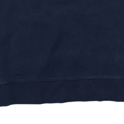 Tommy Hilfiger Men's Blue Cotton Crew Neck Sweatshirt Size M