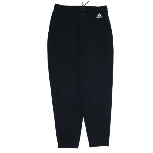 Adidas Womens Black Jogger Sweatpants Size 8-10 Fleece Activewear