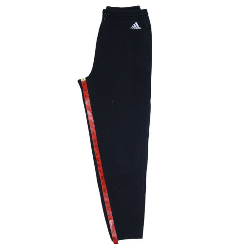 Adidas Womens Black Jogger Sweatpants Size 8-10 Fleece Activewear