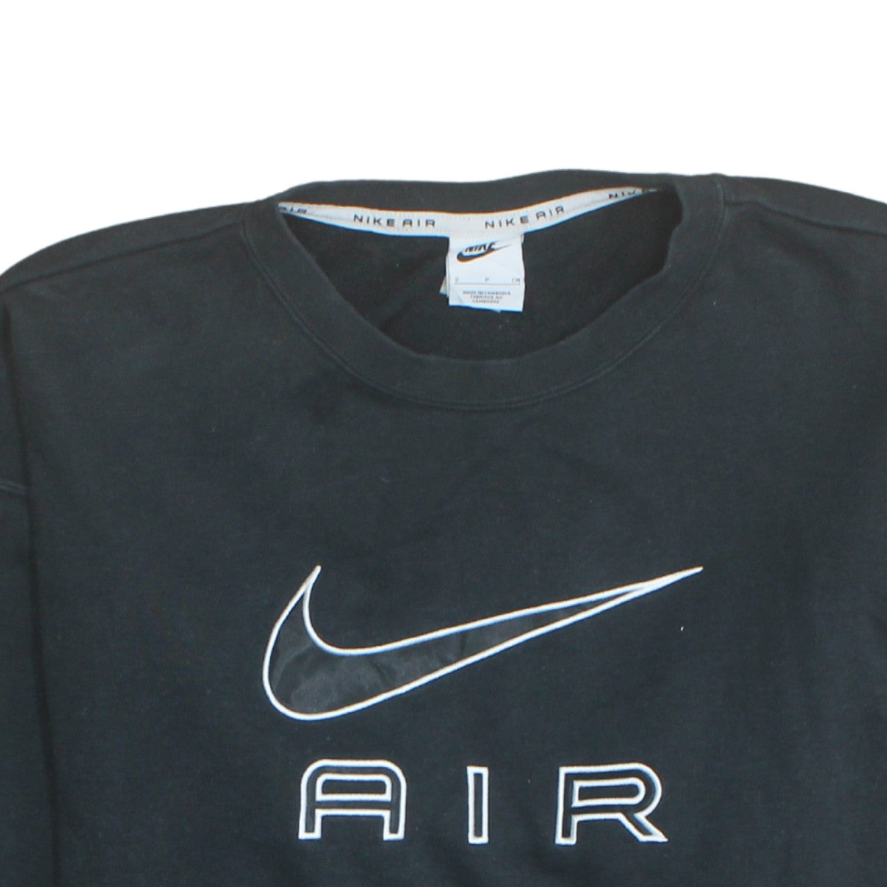 Nike Men's Black Air Crew Neck Pullover Sweatshirt Size S