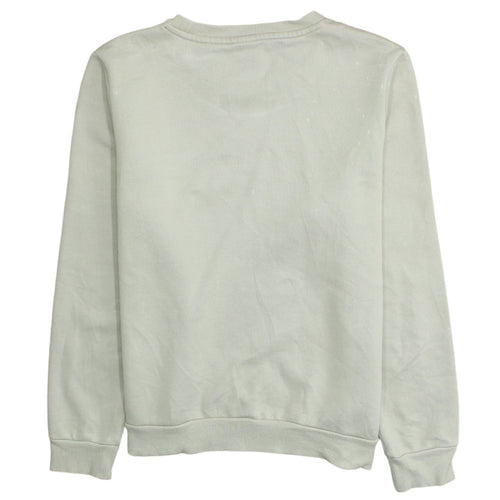 Puma Womens Beige Crew Neck Sweatshirt L Cotton Blend Casual