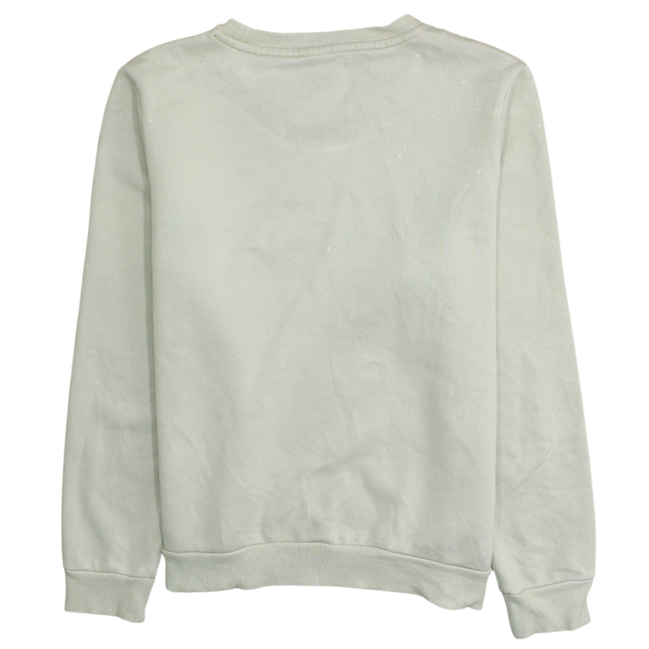 Puma Womens Beige Crew Neck Sweatshirt L Cotton Blend Casual