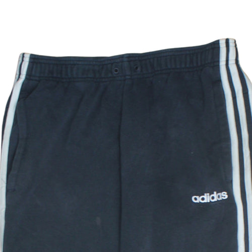 adidas Men's Black M Track Pants with Side Stripes