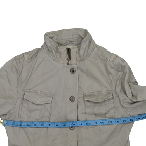 Lee Cooper Womens Beige Cotton Military Jacket Size L