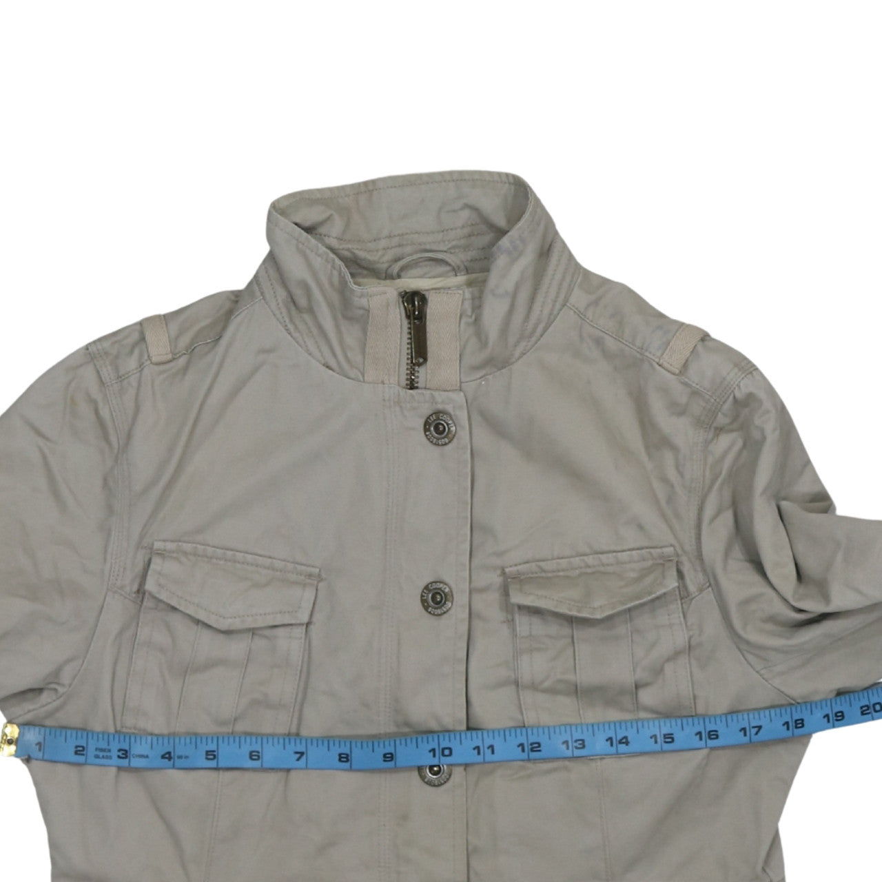 Lee Cooper Womens Beige Cotton Military Jacket Size L