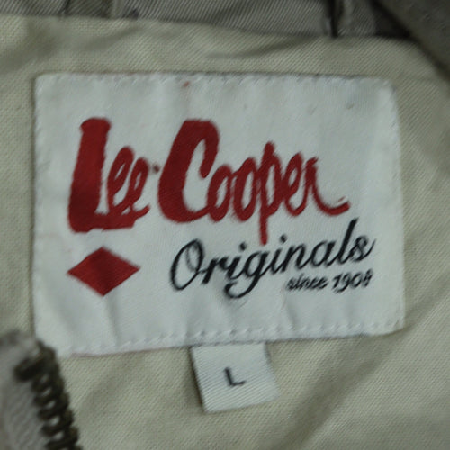 Lee Cooper Womens Beige Cotton Military Jacket Size L