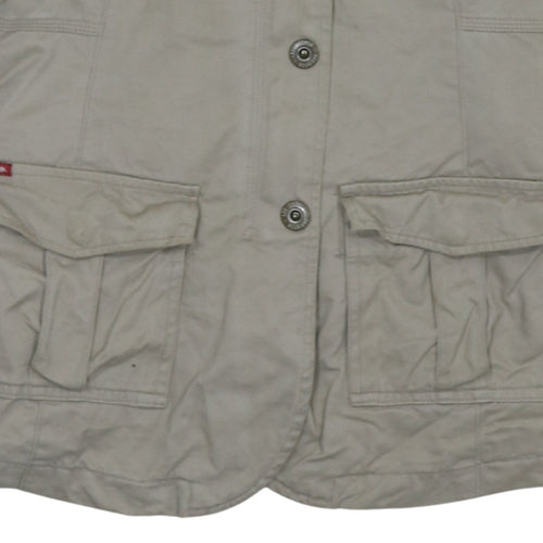 Lee Cooper Womens Beige Cotton Military Jacket Size L