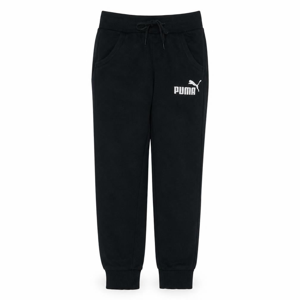 Front view of Puma Women's Black Jogger Trousers, size 10, Cotton Blend