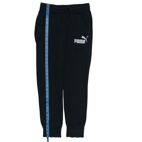Puma Women's Black Jogger Trousers Size 10 Cotton Blend