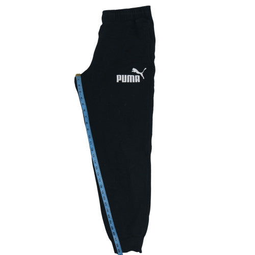 Puma Men's Black Jogger Sweatpants Size M Fleece Activewear Trousers