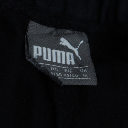 Puma Men's Black Jogger Sweatpants Size M Fleece Activewear Trousers