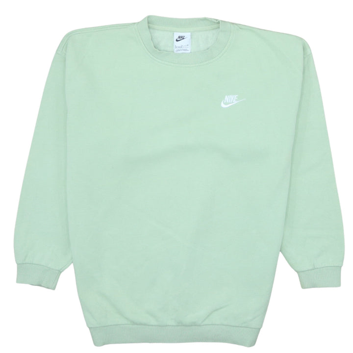 Nike Boys Green XL Pullover Fleece Sweatshirt Crew Neck Logo