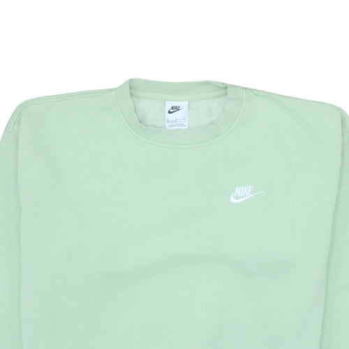 Nike Boys Green XL Pullover Fleece Sweatshirt Crew Neck Logo